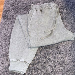 sage green joggers